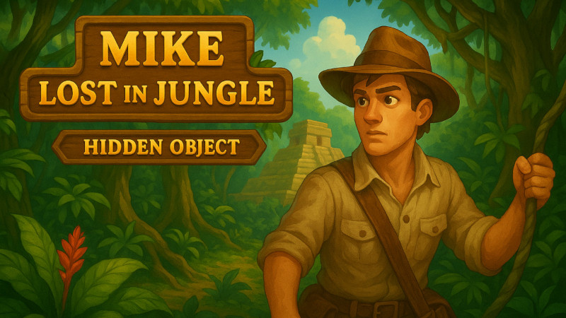Mike Lost In Jungle - Hidden Object
